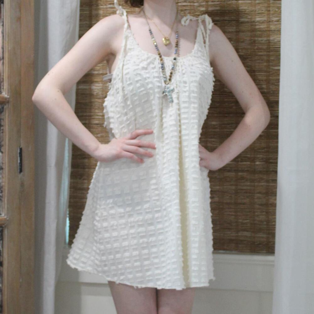 Cute white mini dress